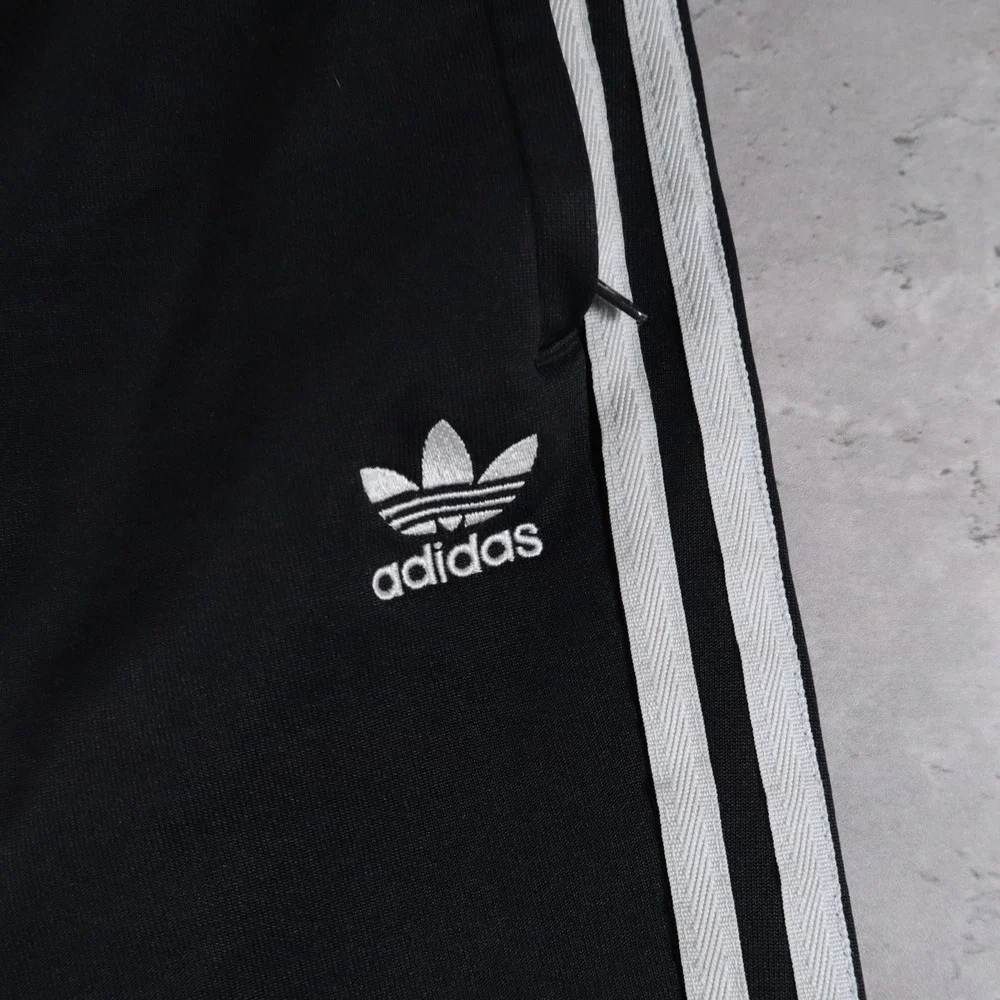 modern adidas track pants tapered stripes mens M